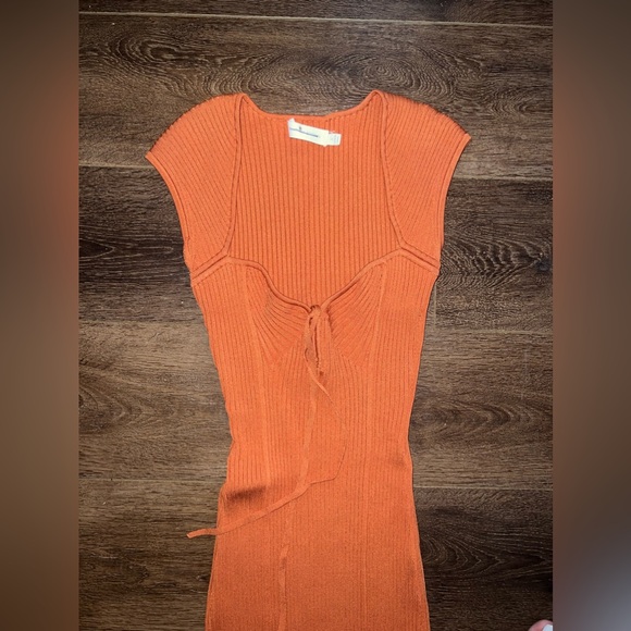 Jonathan Simkhai Rust Midi Dress - Picture 5 of 6